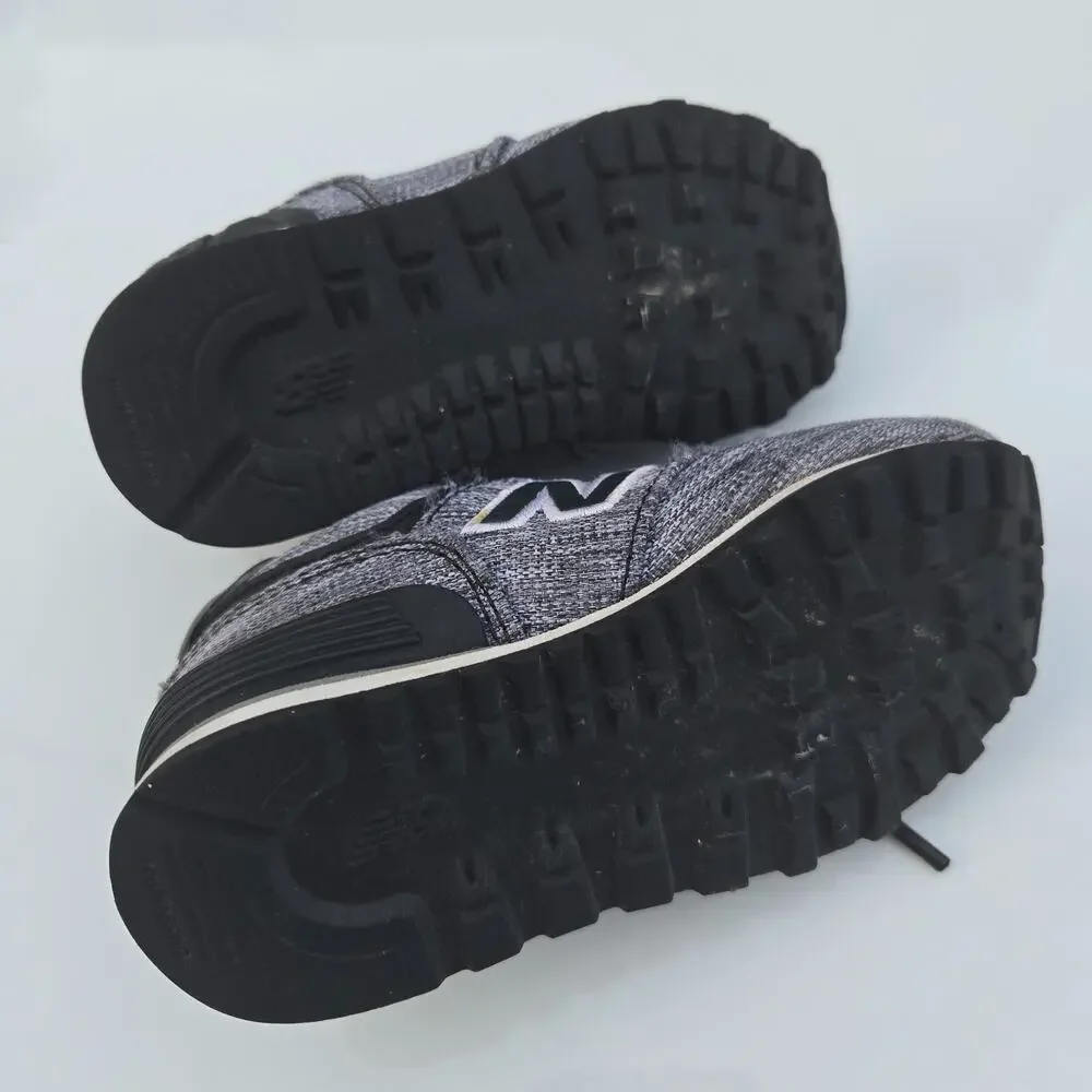 New Balance 574 Black Gray Size 6c Boys Tennis‎ Running Shoes